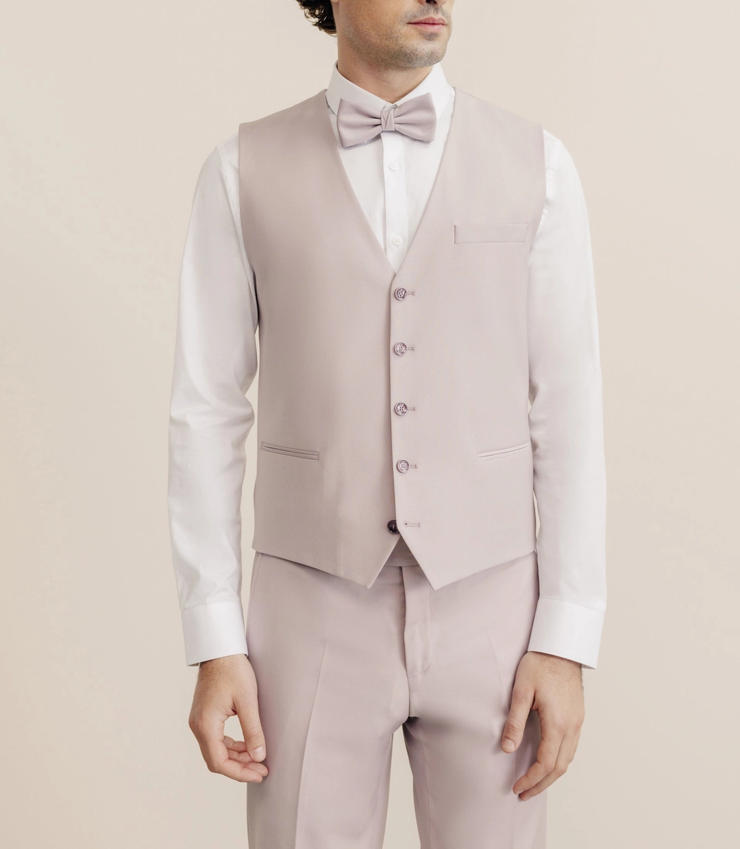 IZAC - Gilet ville en laine majoritaire rose