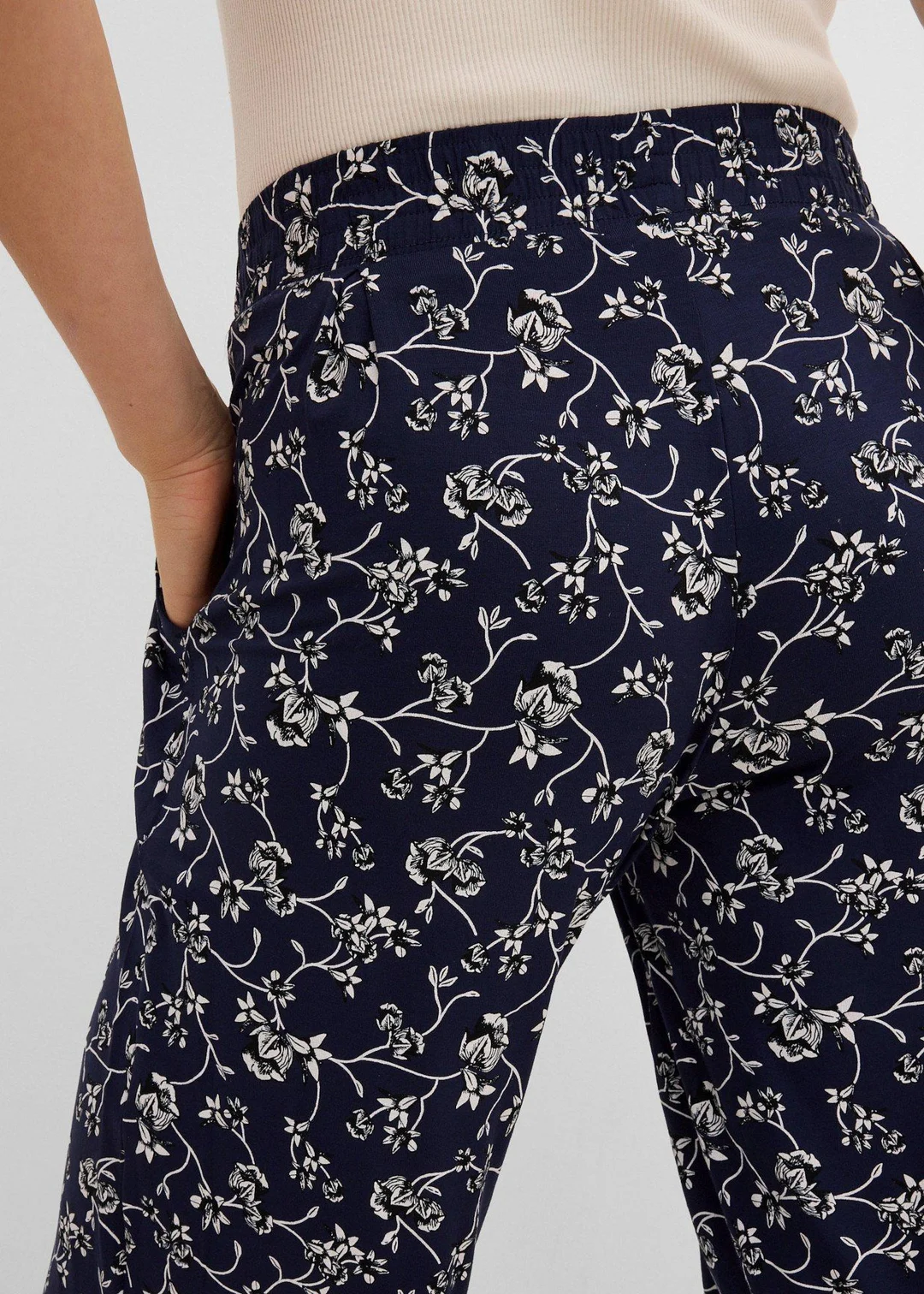 Pantalon palazzo en viscose extensible - 3