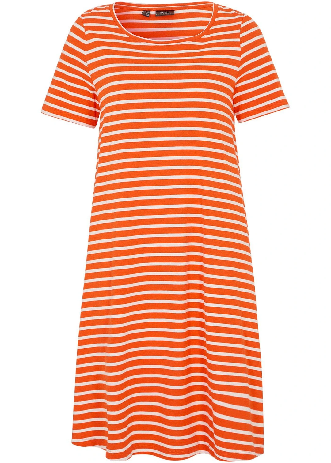 Robe fluide en coton flammé