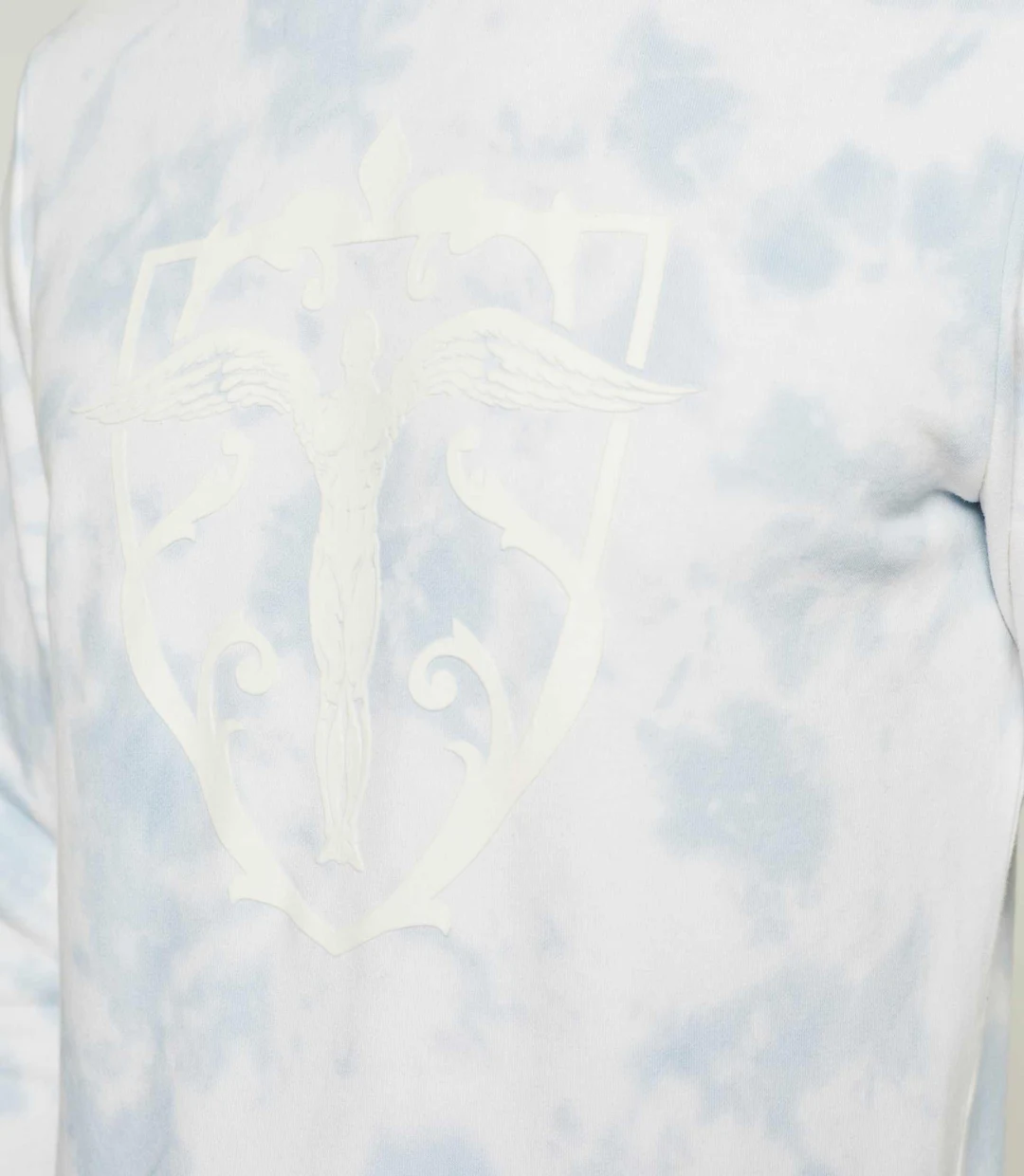 IZAC - Sweat tie & dye bleu et blanc ''Swdinis''