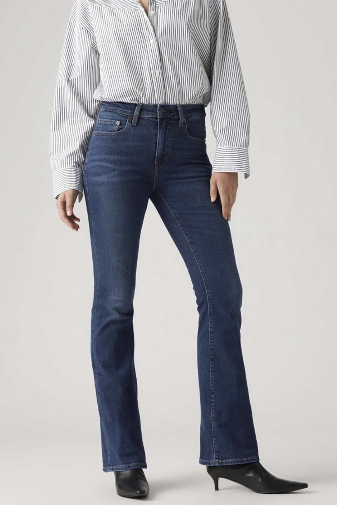 Levi's Jean 725 Taille Haute Bootcut - Femme - Bleu / Dark Indigo Worn In - 32X32 - 2