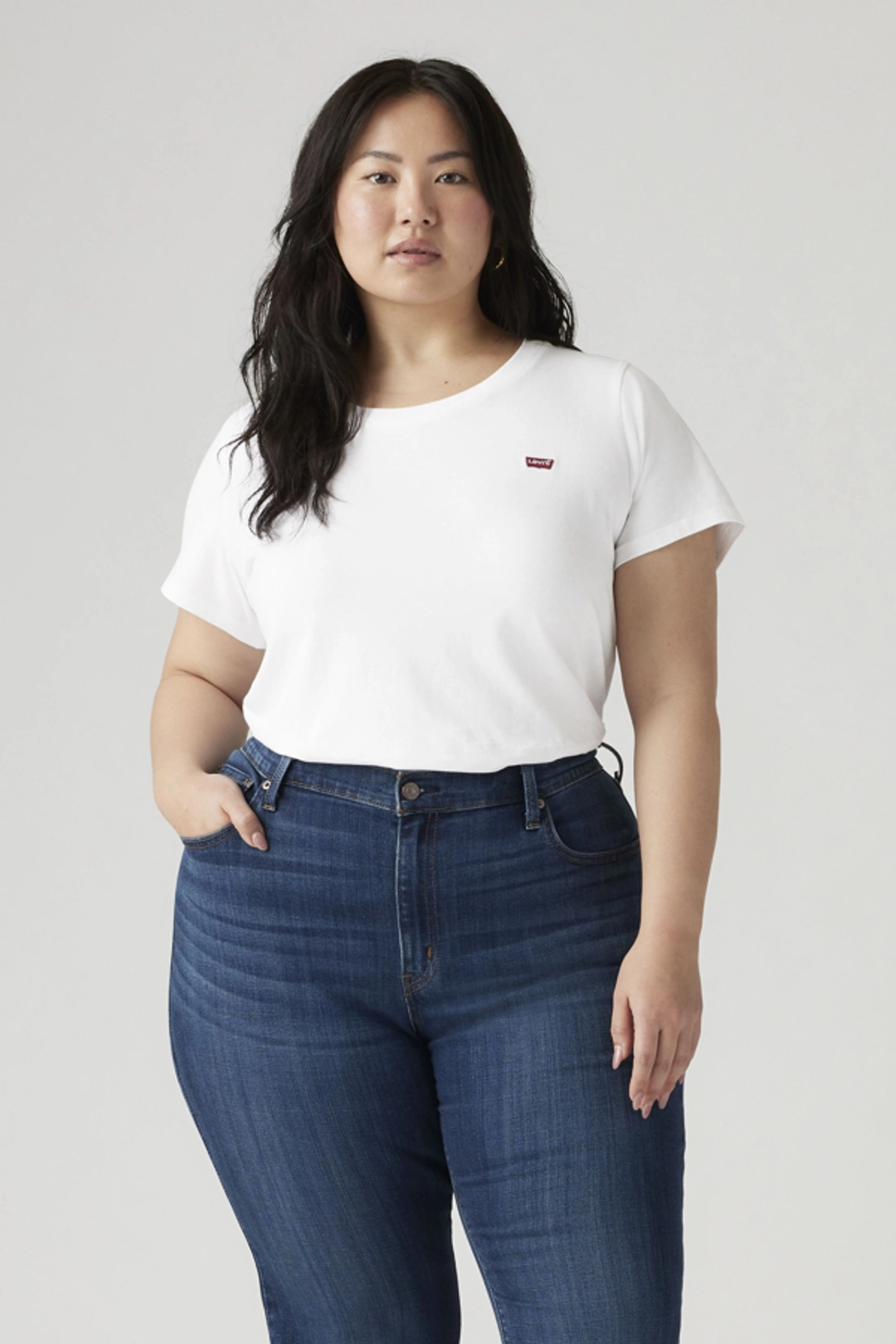 Levi's T Shirt Perfect (grandes Tailles) - Femme - Bleu / Emily Stripe Pale Blue - 4X