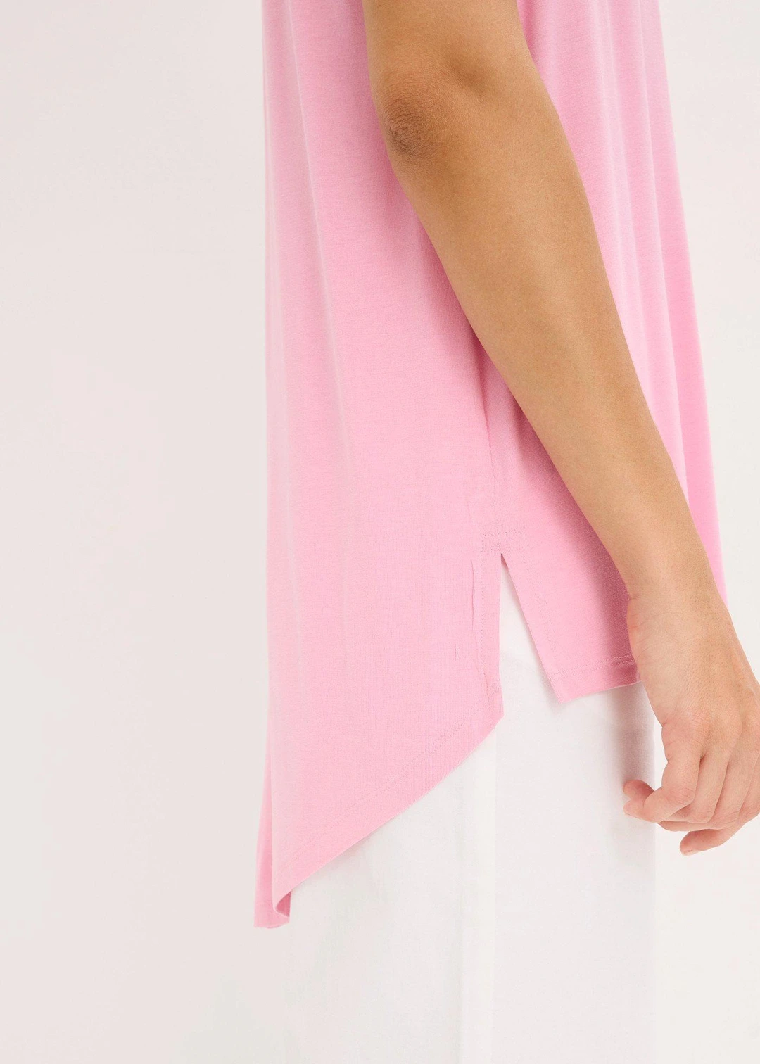 T-shirt long en viscose extensible - 3