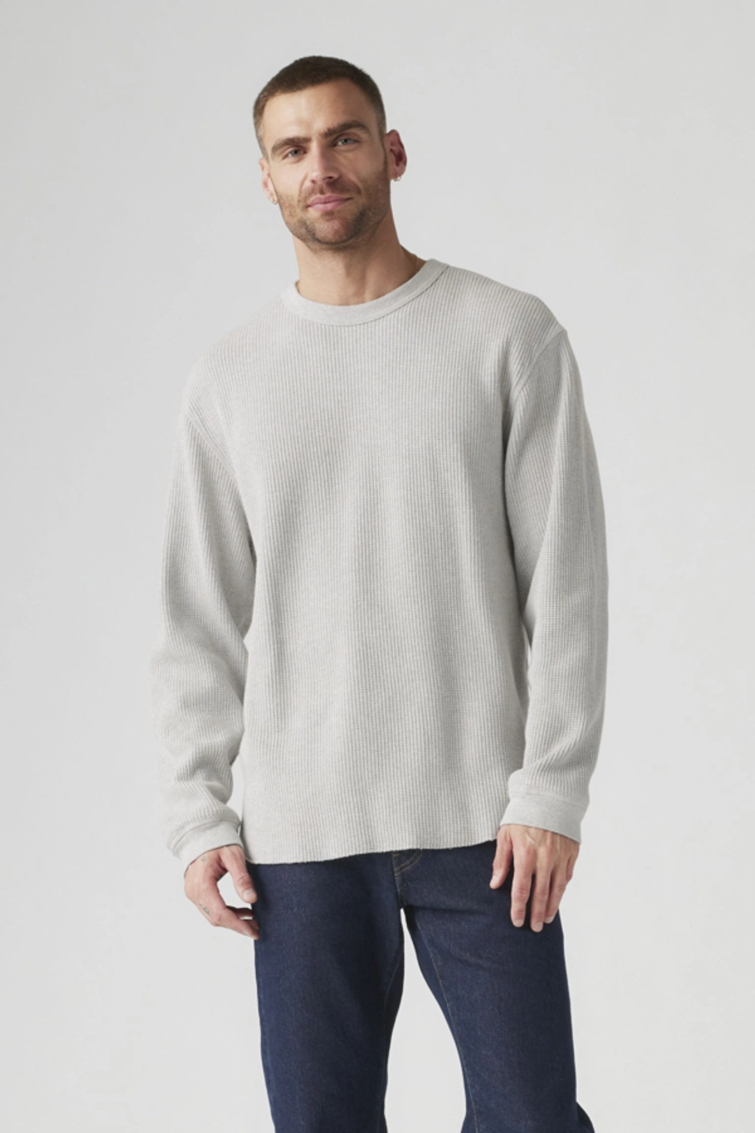 Levi's T Shirt Manche Longue Thermique Relaxed - Homme - Noir / Mineral Black Garment Dye Mineral Black - XL - 2