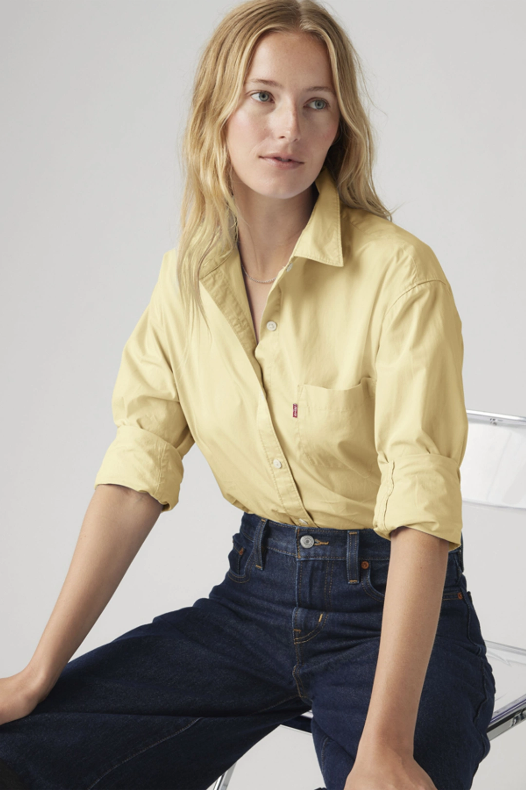 Levi's Chemise Harlie Boyfriend - Femme - Blanc / Bright White - 2XS