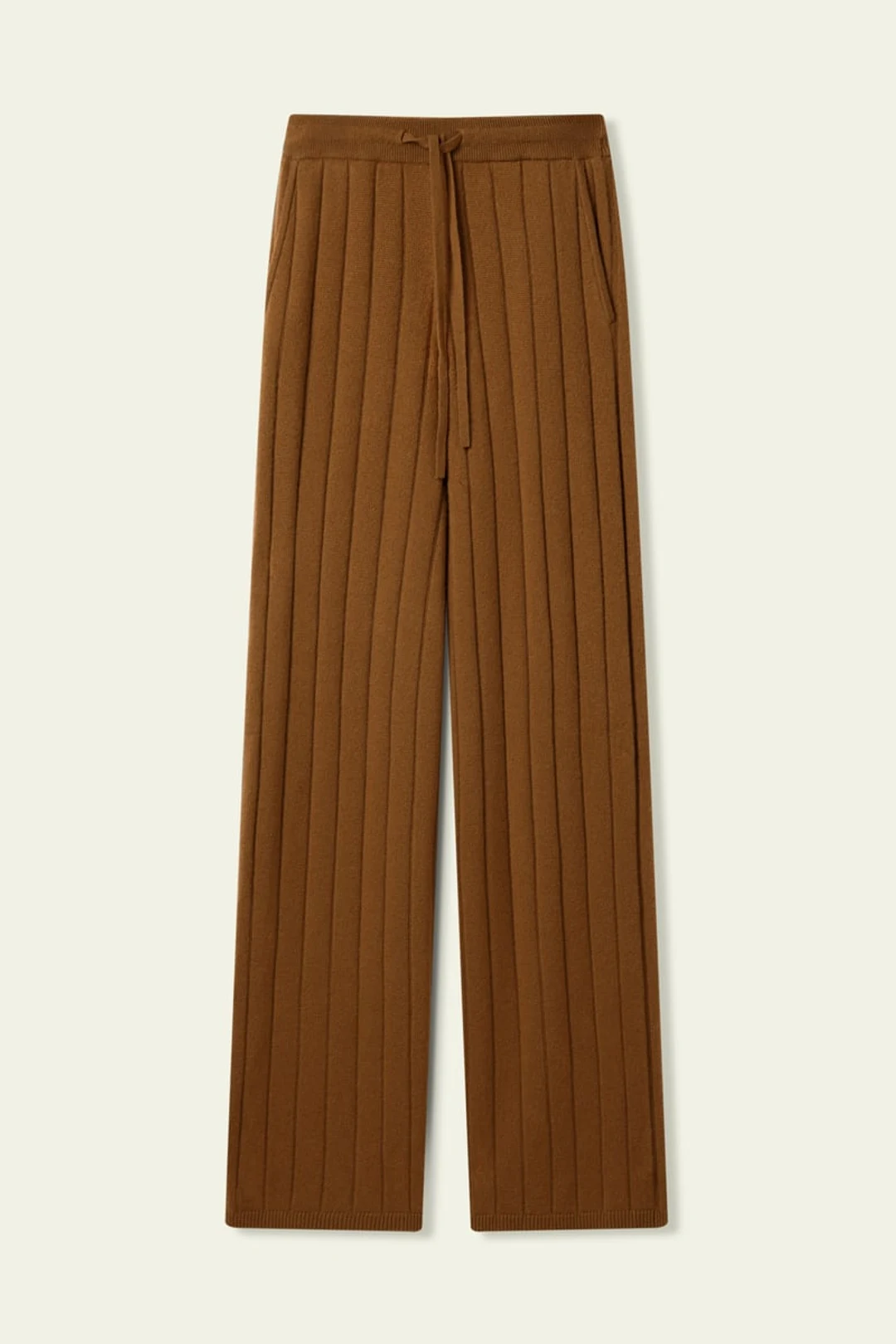 LILYSILK Pantalon Femme Cachemire Jambe Large Élégant et Décontracté Blanc XL