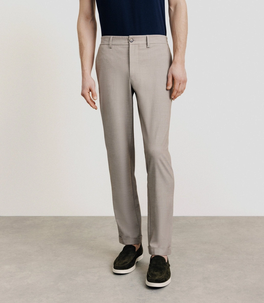 IZAC - Pantalon élastiqué beige