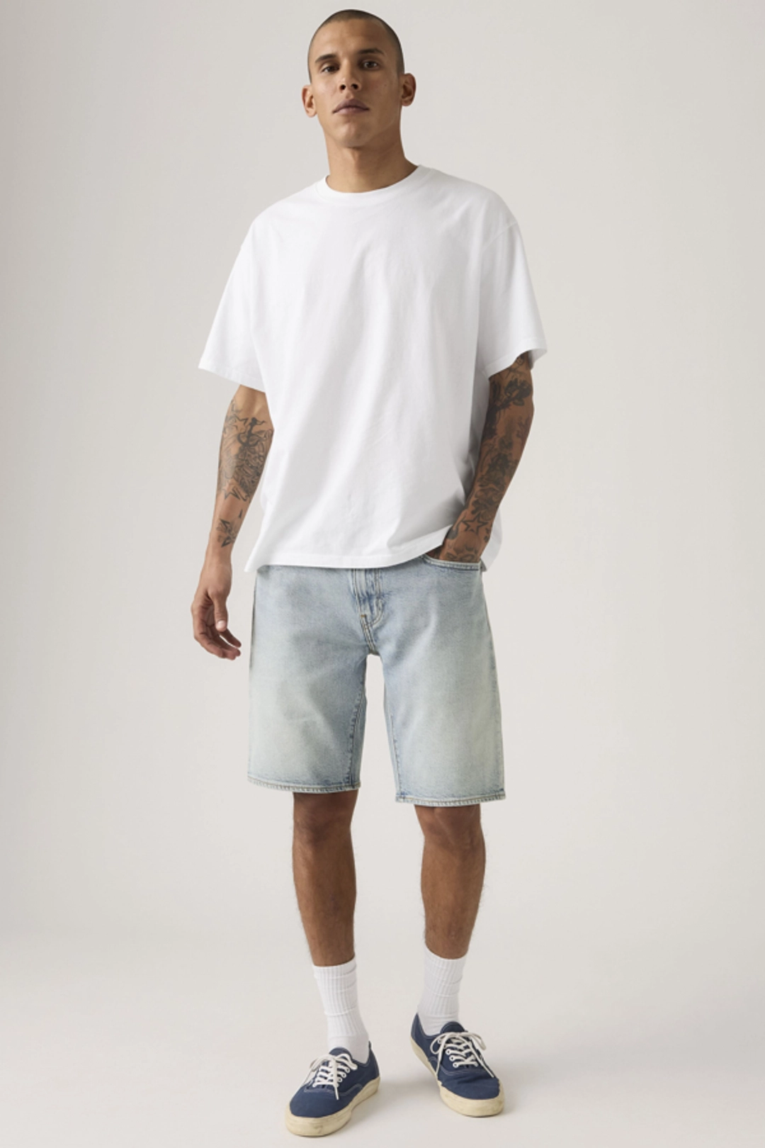 Levi's Short Standard 405 - Homme - Bleu / Medium Score Short - 31X10