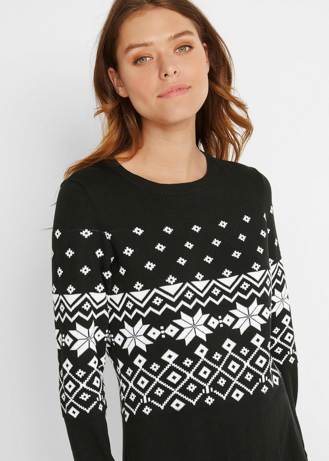 Robe en maille à motif norvégien - 3