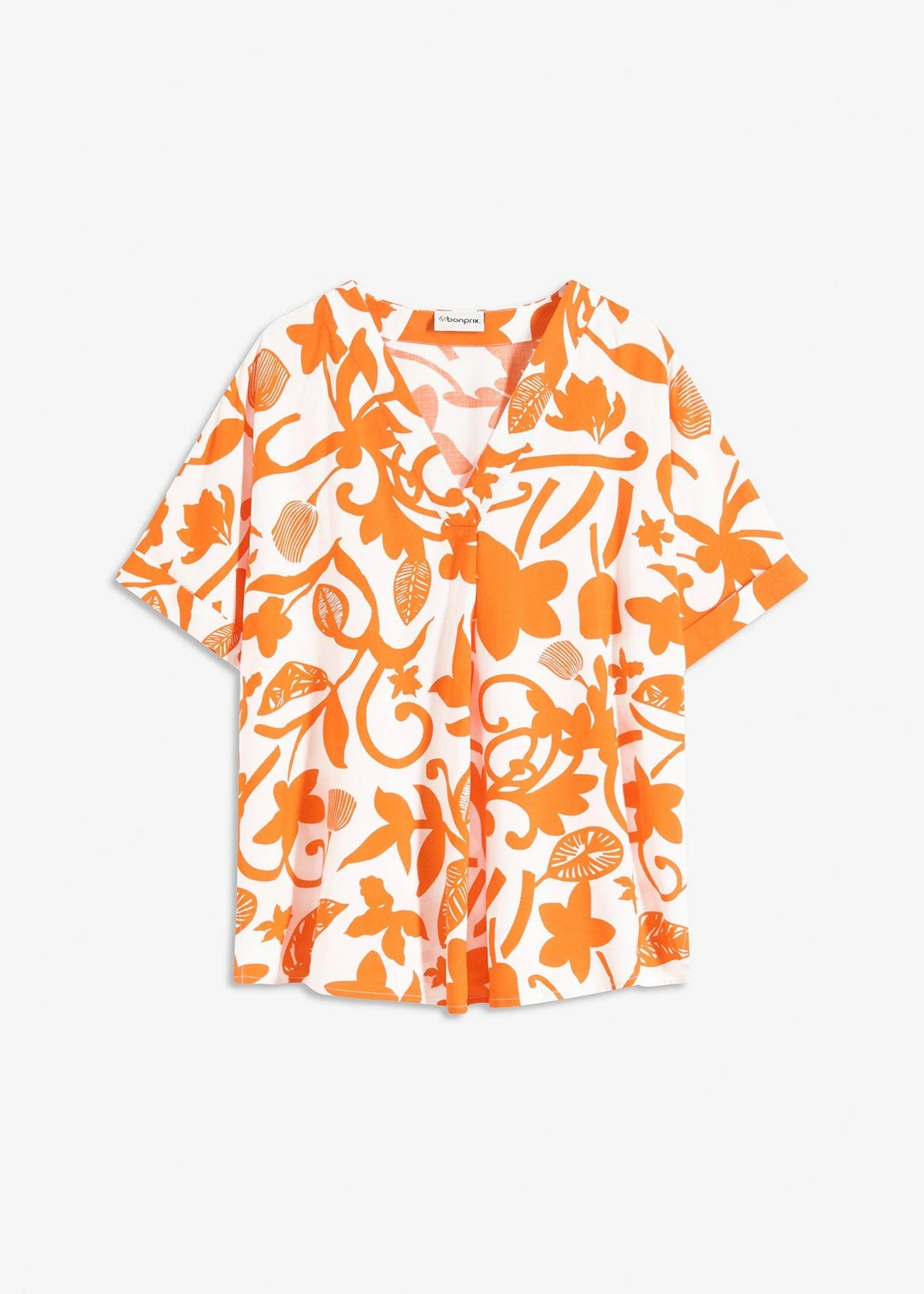 Blouse imprimée en viscose fluide