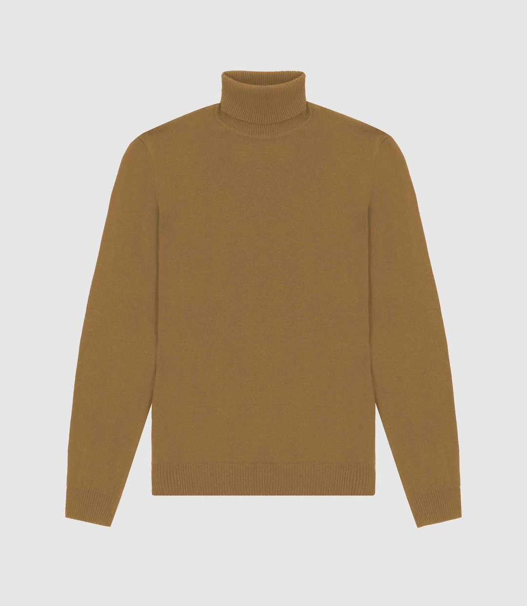 IZAC - Pull col roulé camel