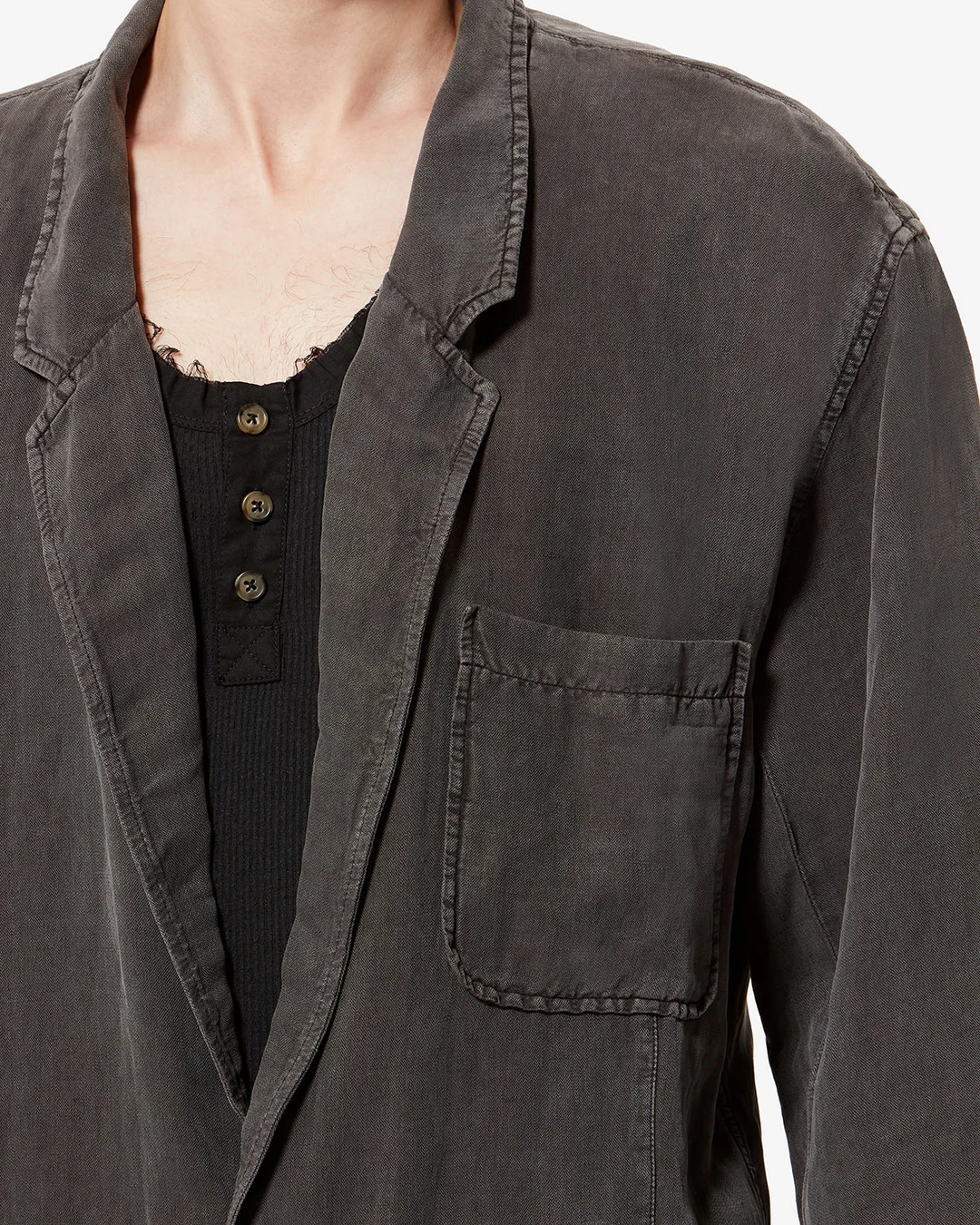Veste Stan - Homme - Noir Délavé - Taille52 - 2