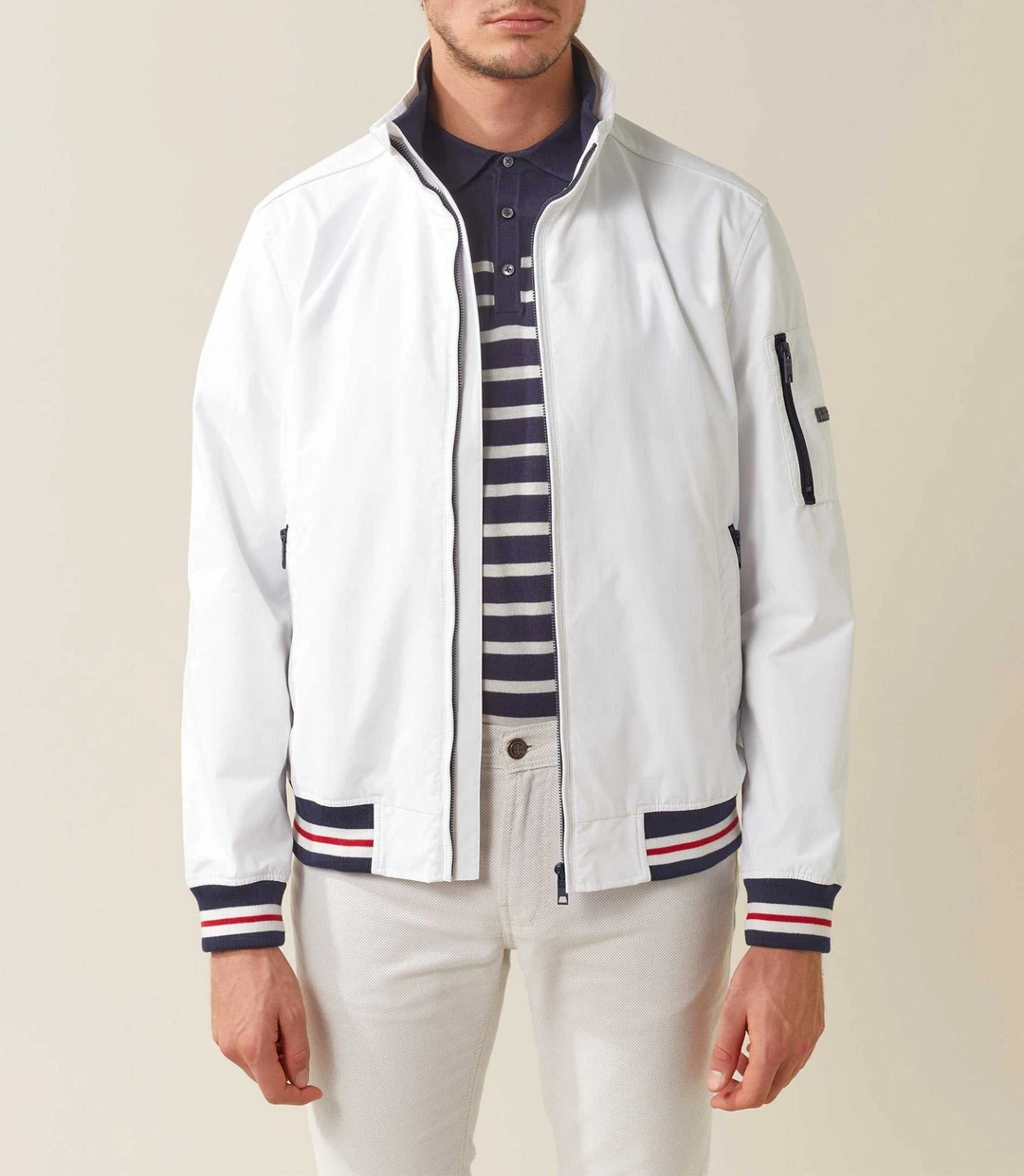 IZAC - Blouson leger blanc ''Kevin''