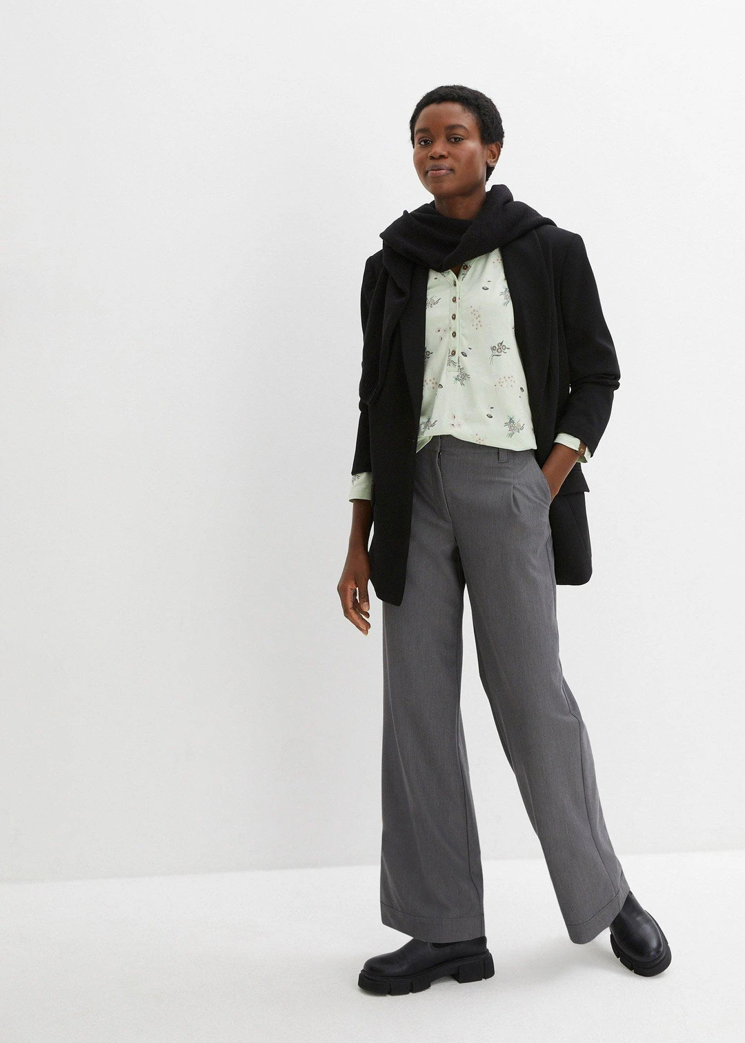 Pull col rond en maille - 2
