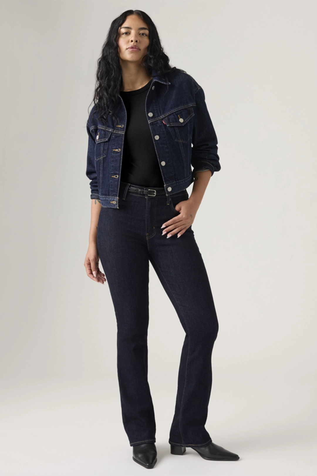 Levi's Jean 725 Taille Haute Bootcut - Femme - Bleu / Dark Indigo Worn In - 32X32