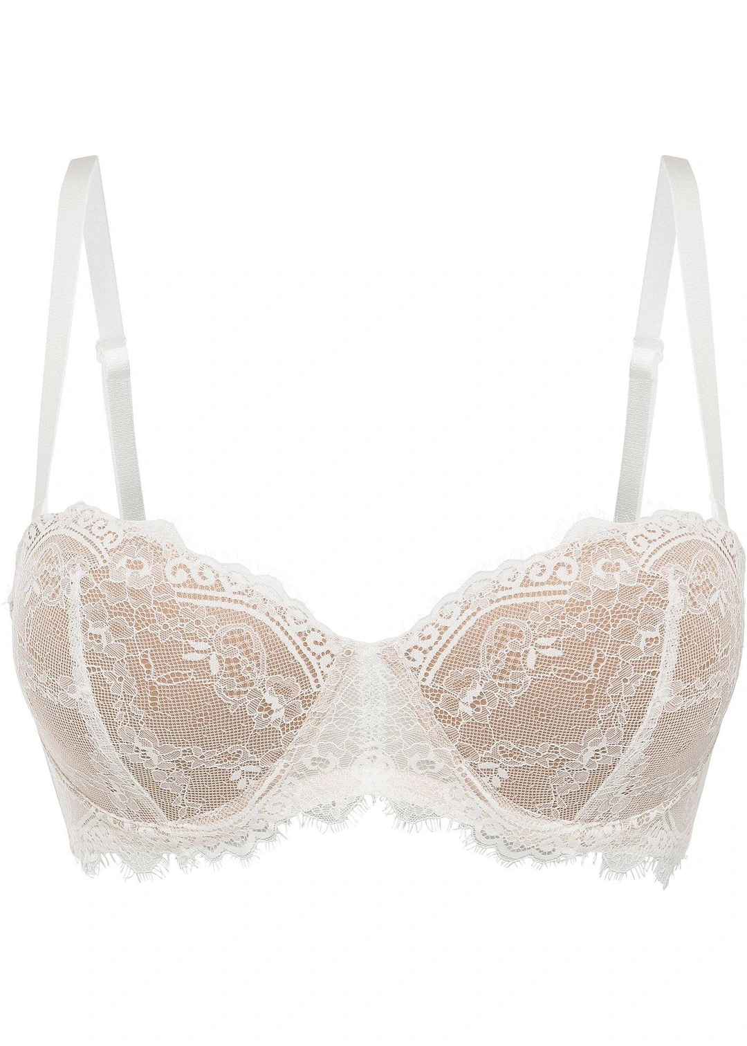 Soutien-gorge balconnet en dentelle délicate