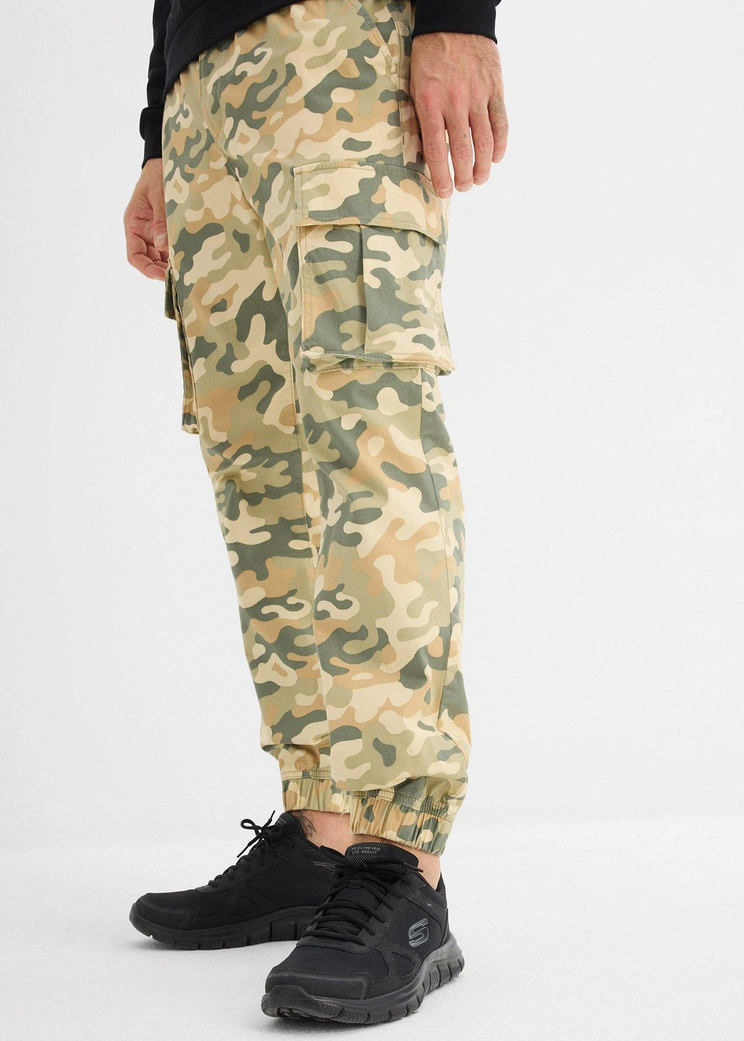 Pantalon jogger cargo droit, regular - 3
