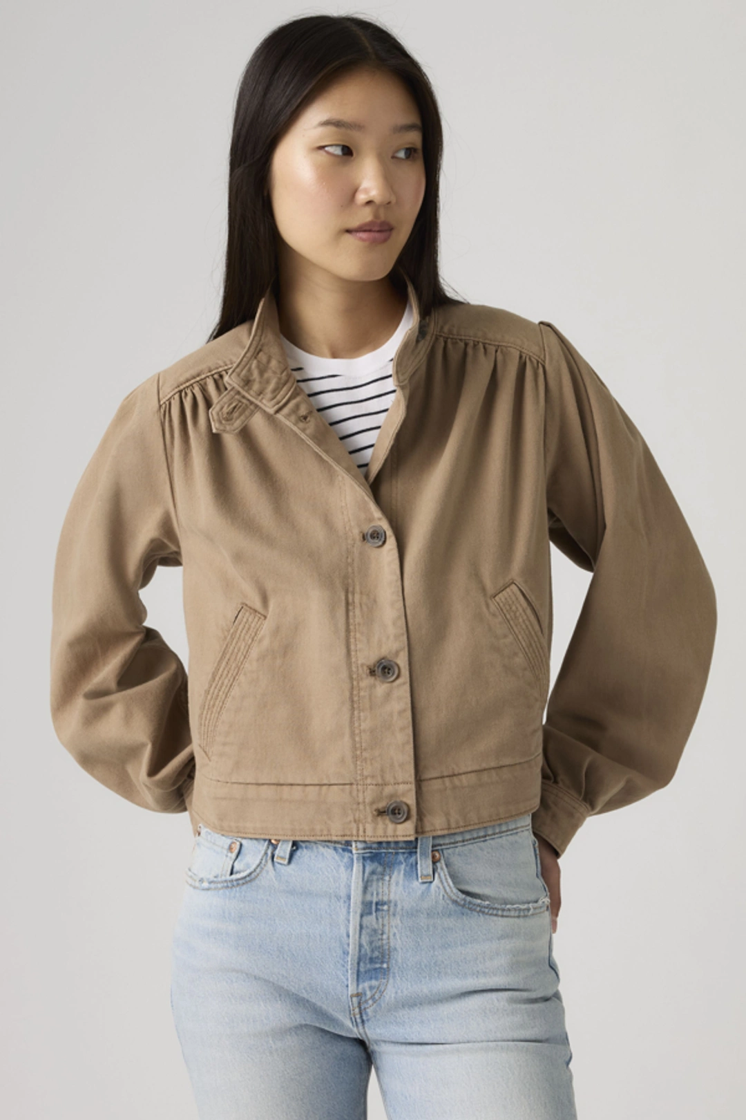 Levi's Manteau Court Parker Pretty - Femme - Marron / Pine Bark - XS