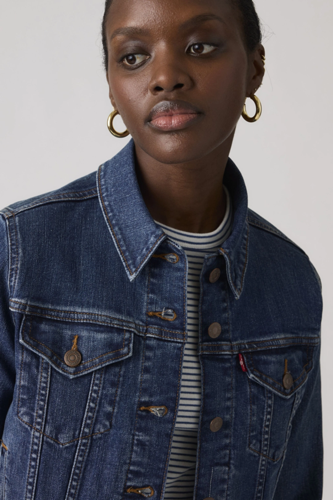 Levi's Veste Trucker Original - Femme - Blanc / Blank Impact - L - 2