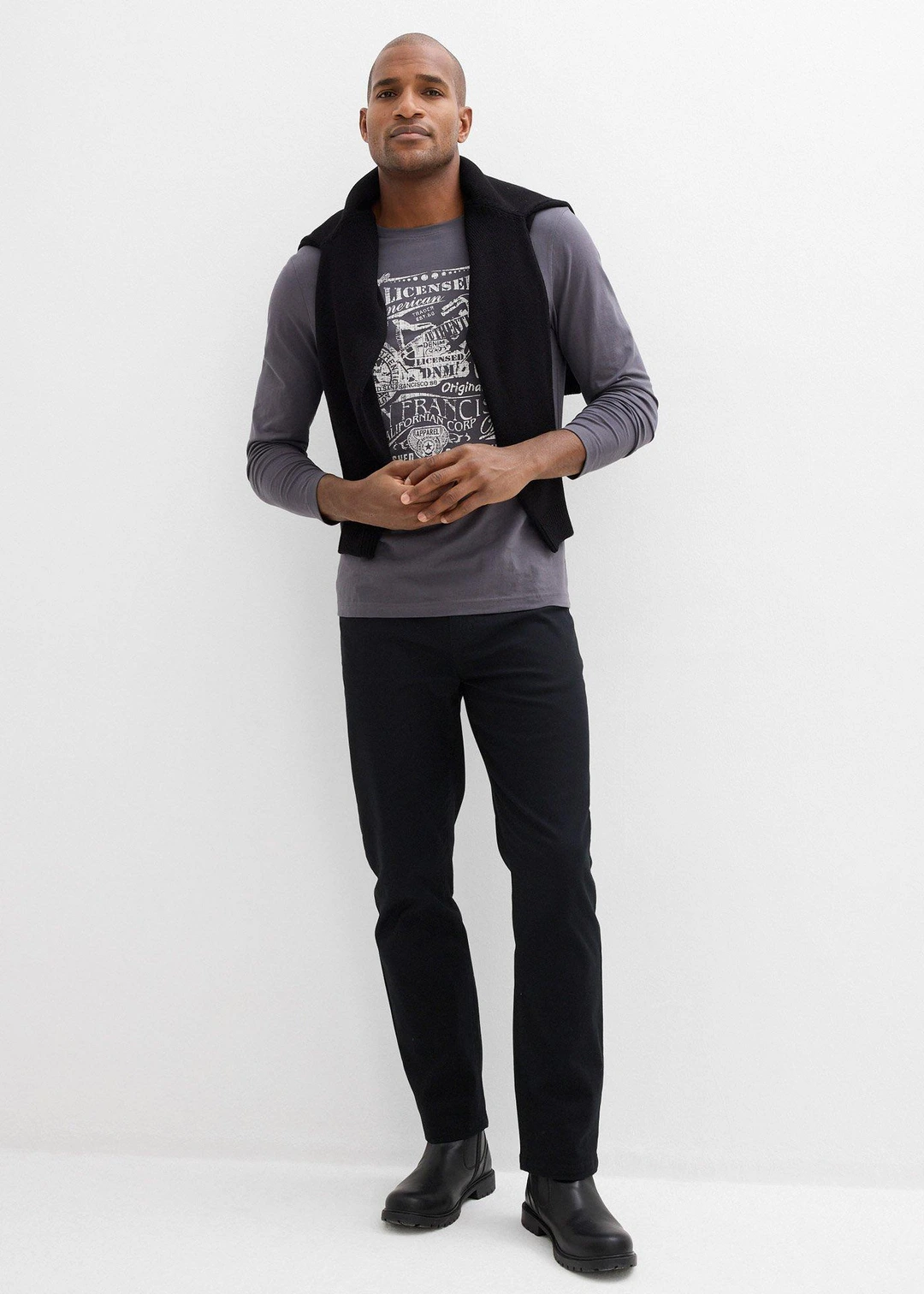 Pantalon droit et extensible, coupe classique - 2