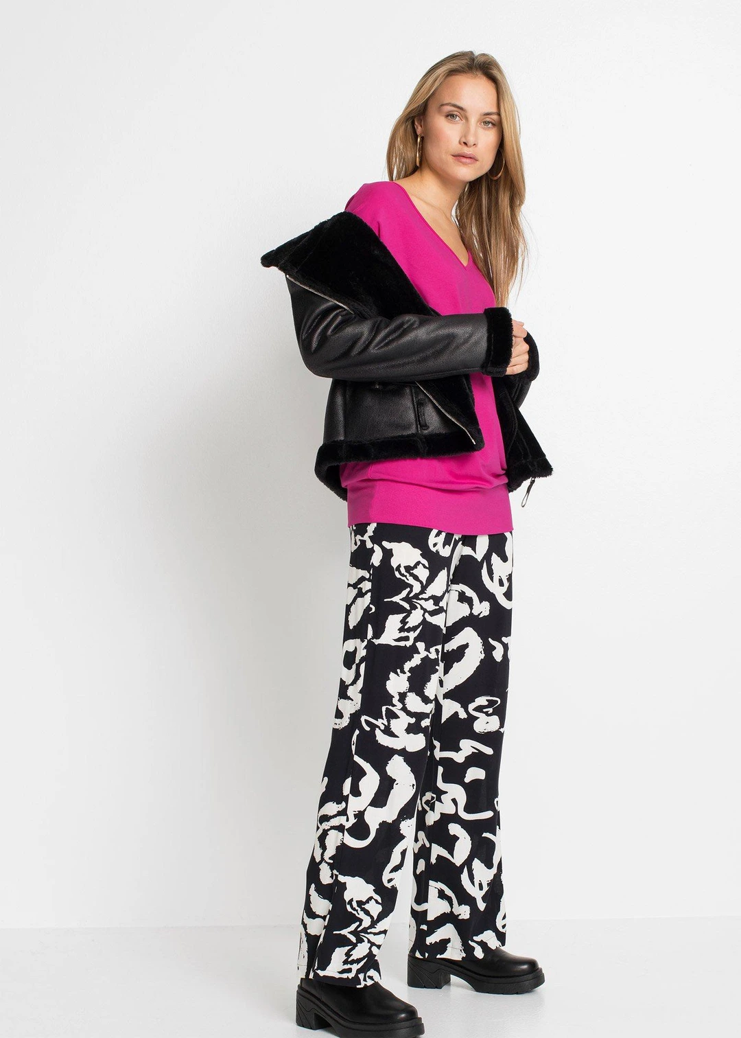 T-shirt oversize en viscose fluide