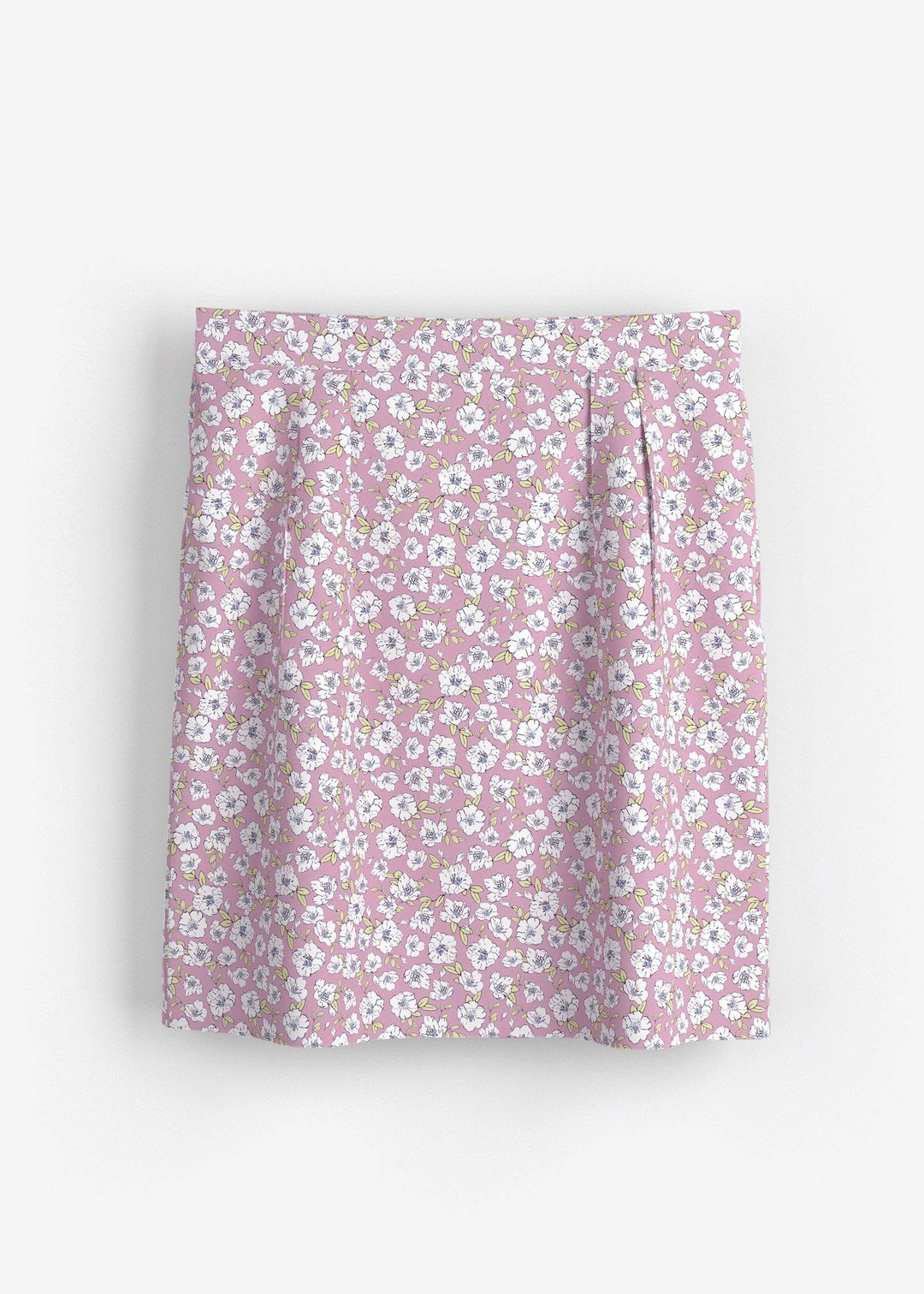Mini-jupe en viscose fluide