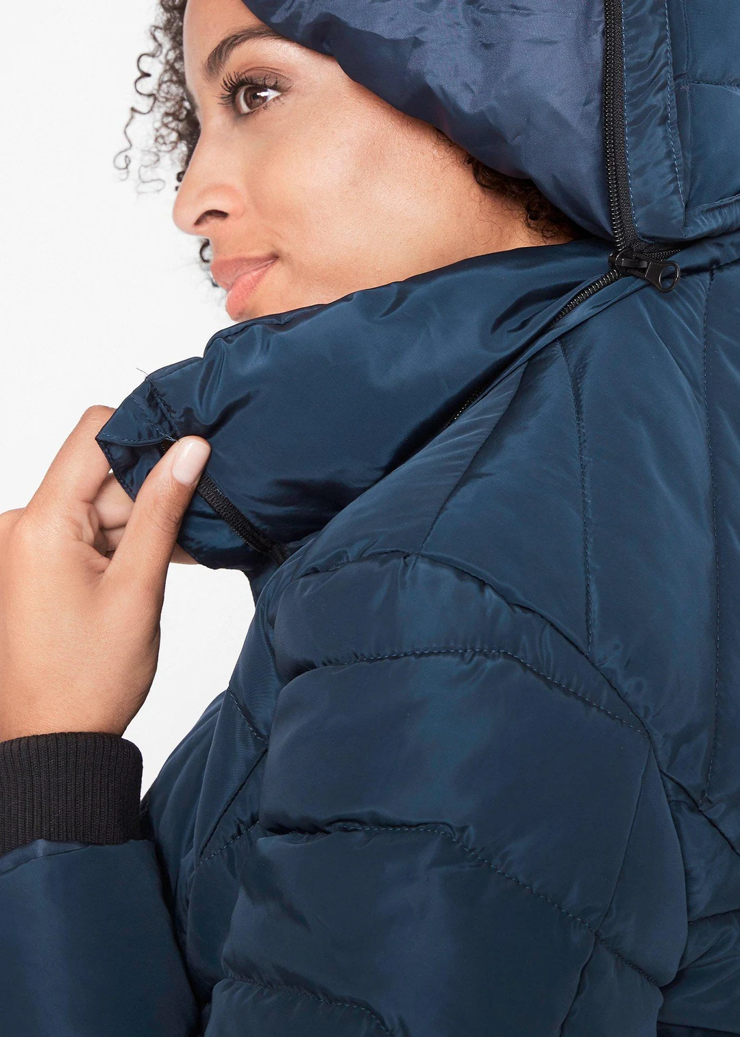 Veste longue matelassée, rembourrée