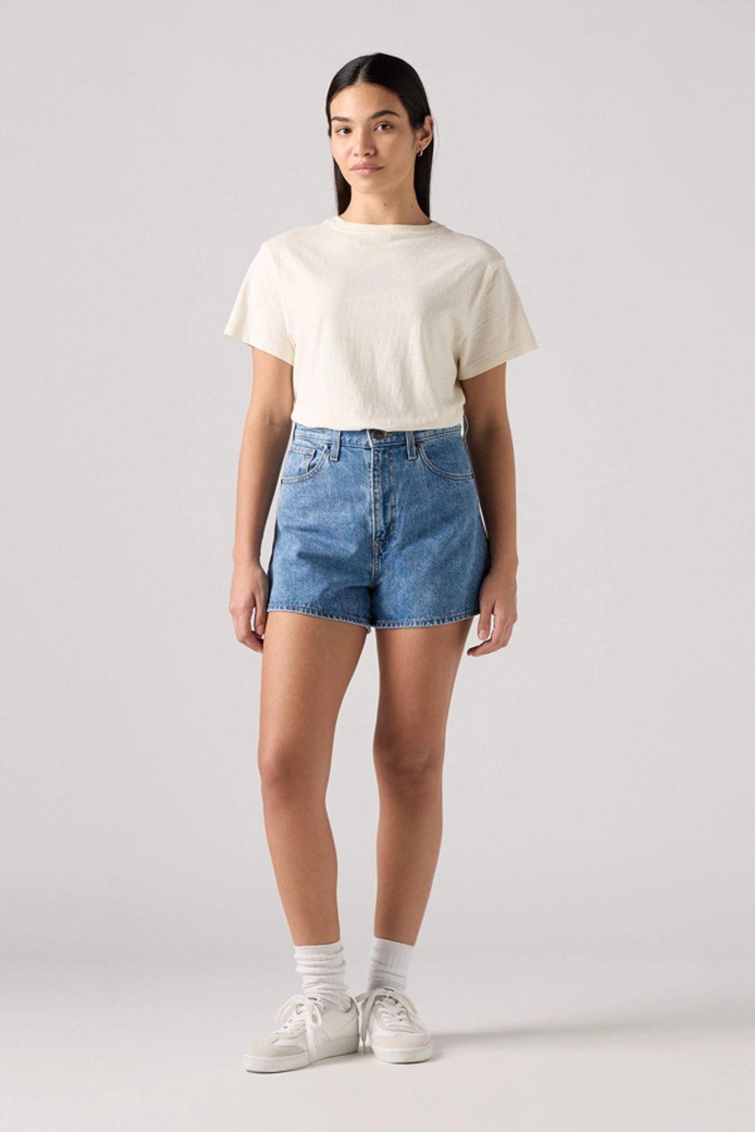 Levi's Short Mom Taille Haute - Femme - Noir / Wonderful - 32