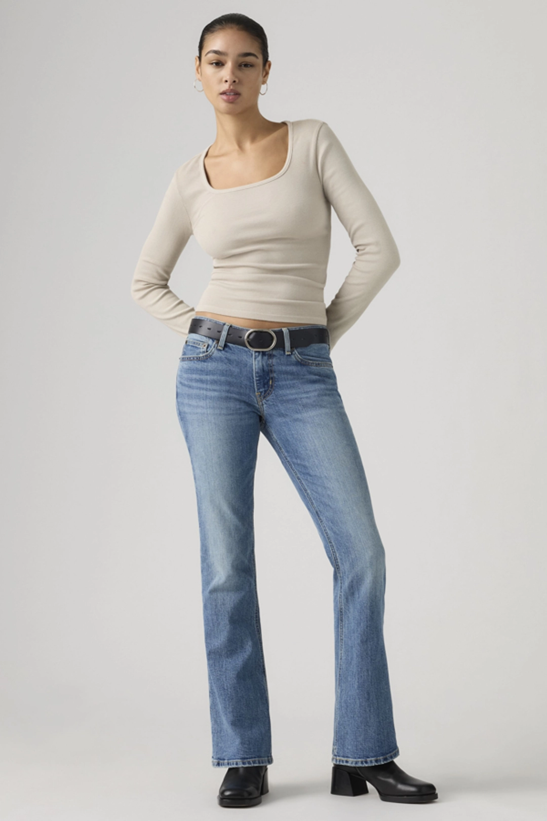 Levi's Jeans Low Slim Boot - Femme - Bleu / Kick Start - 33X32