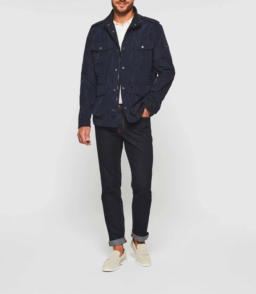 IZAC - Parka à poches marine ''Rudi''