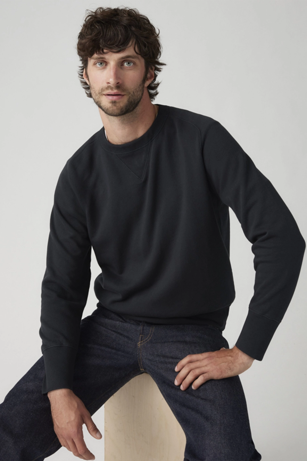 Sweat Shirt Bay Meadows Levi's Vintage Clothing - Homme - Noir / Jet Black - XL