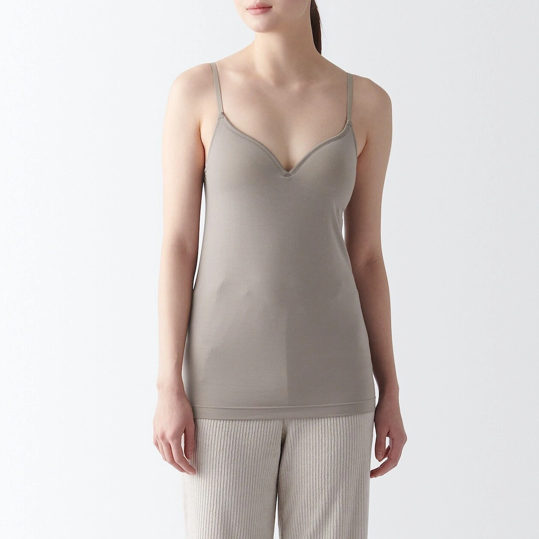 Débardeur avec maintien en lyocell mélangé femme.