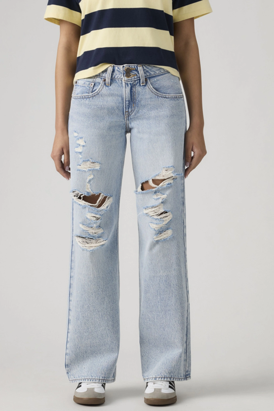 Levi's Jean Superlow Loose - Femme - Bleu / Abraided Art - 34X32 - 2