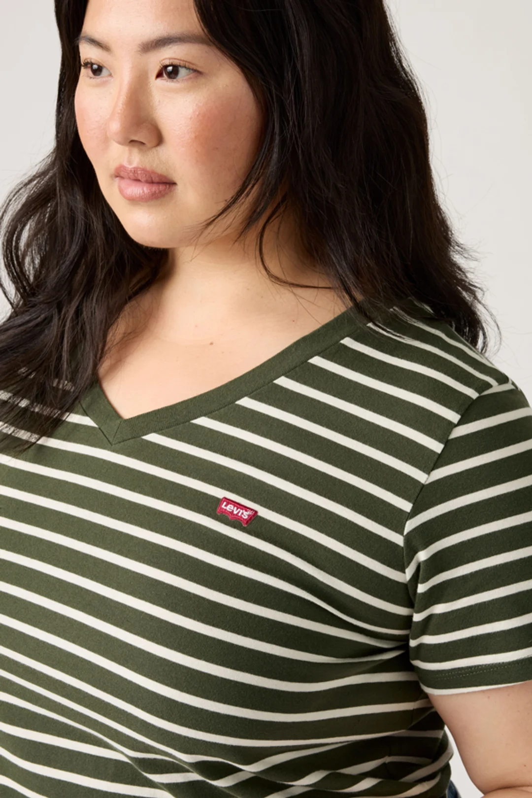 Levi's T Shirt Col V (grandes Tailles) - Femme - Rose / Potpourri - 4X - 2