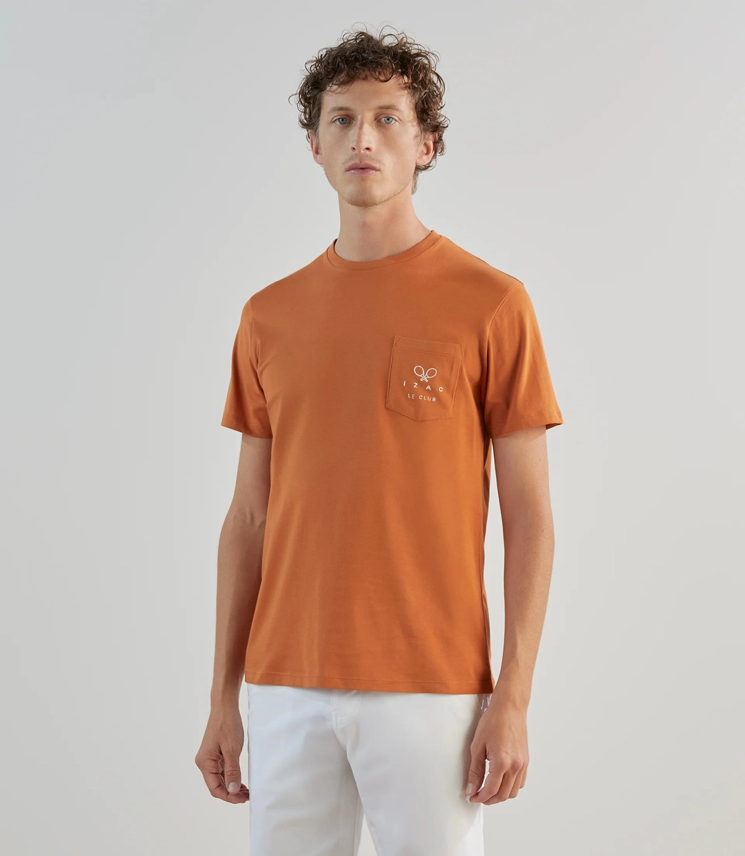 IZAC - T-shirt avec print orange