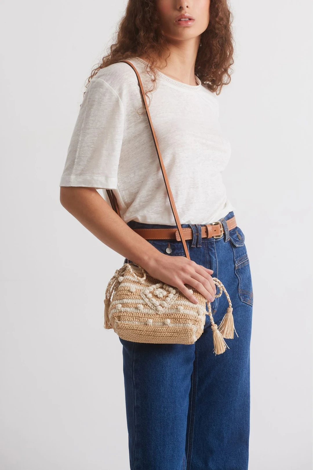 T-Shirt lin - AGNES - Blanc