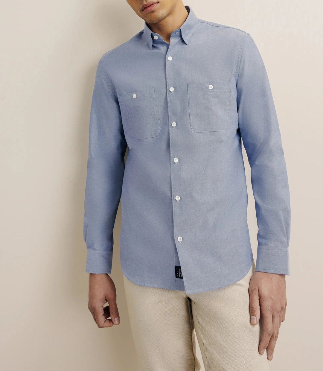 IZAC - Chemise droite oxford marine