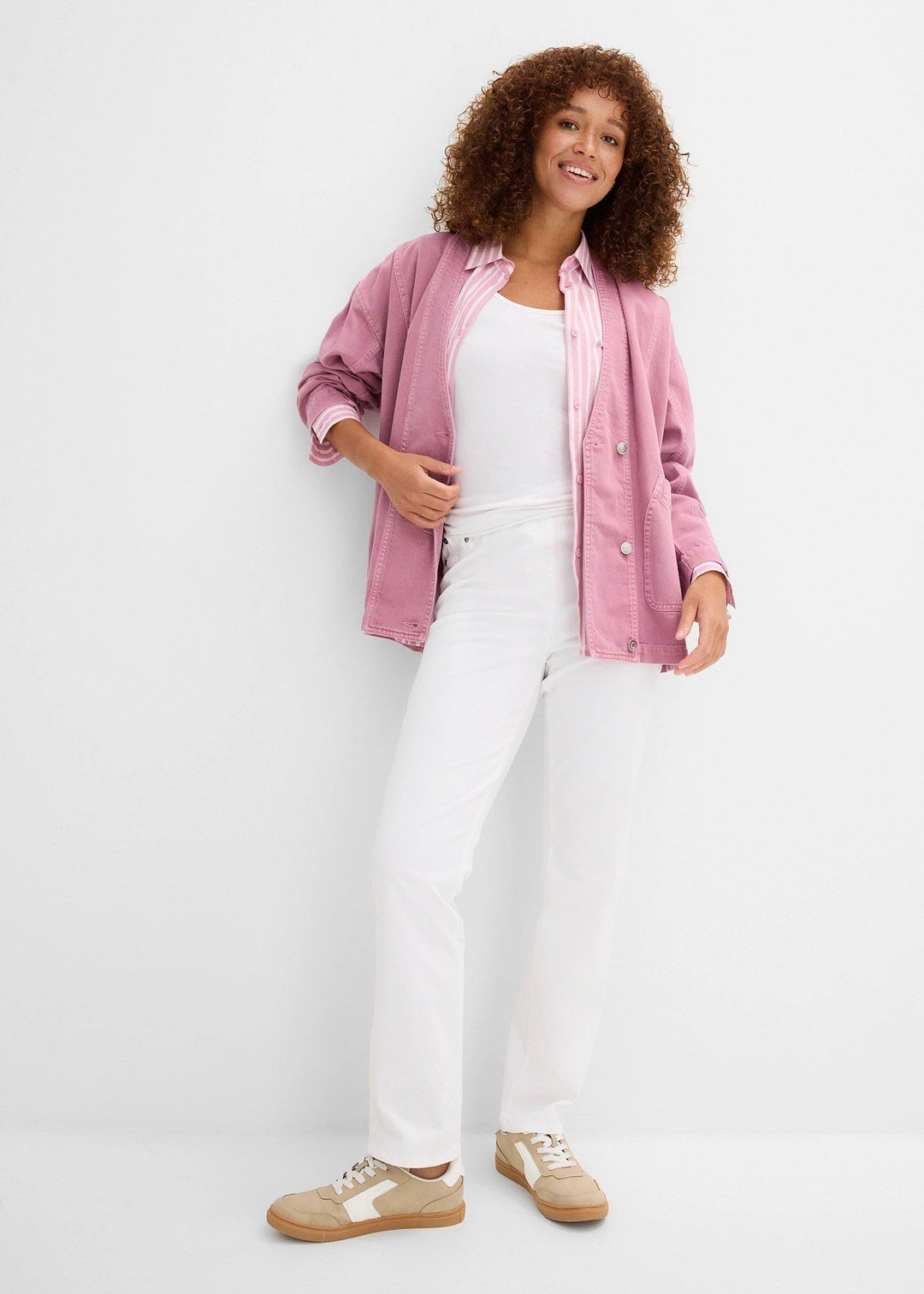 Pantalon à enfiler avec taille confortable, Straight - 2