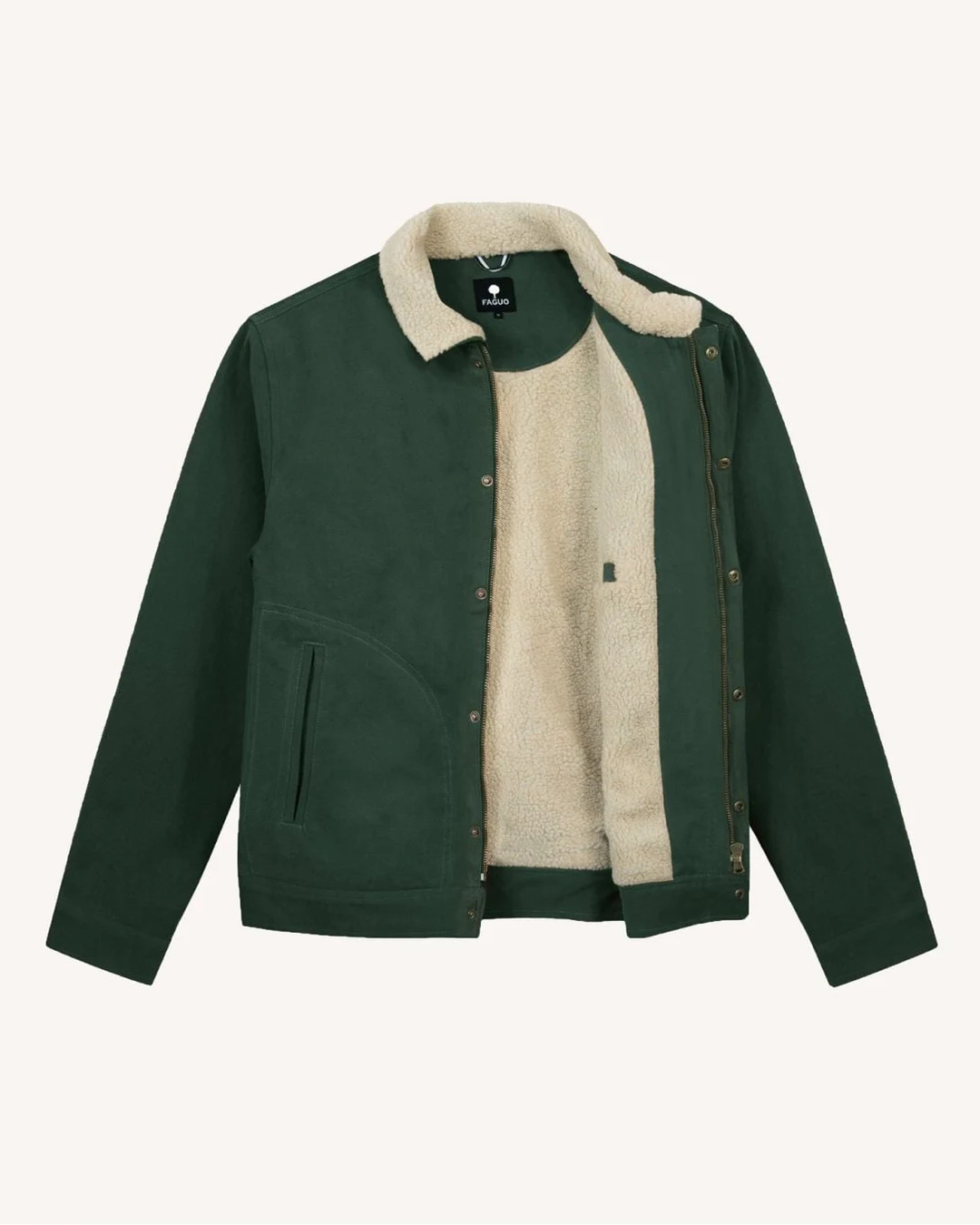 Blouson coton vert foncé - SEILLON - 2