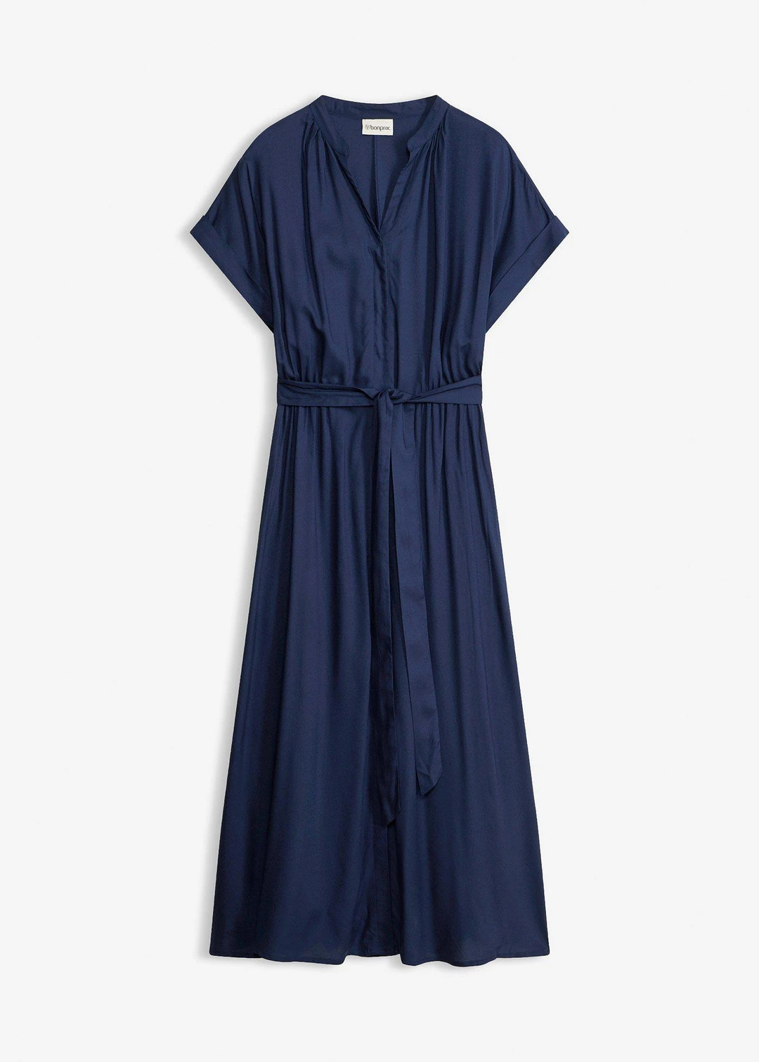 Robe-chemise en viscose fluide