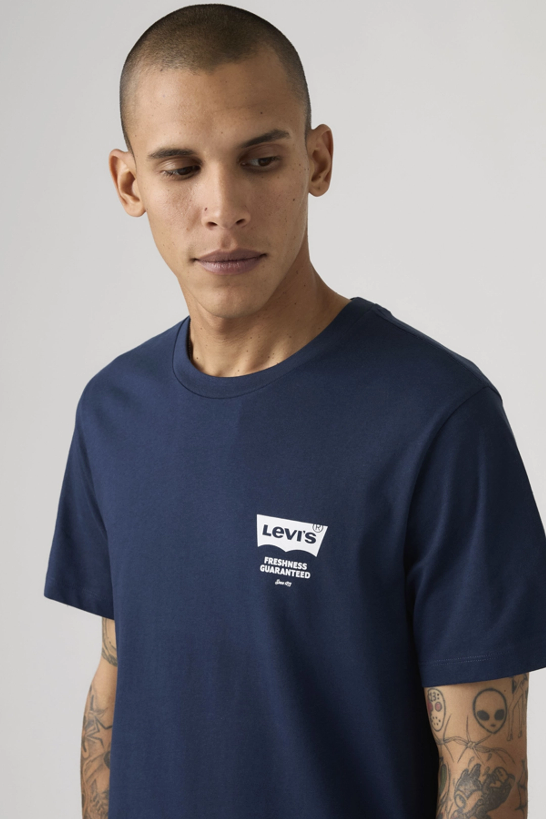 Levi's T Shirt Graphique Classic - Homme - Bleu / Dress Blues - 2XL - 2