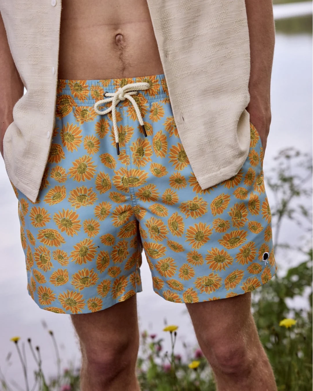 Short de bain vert clair et multicolore - MIMIZAN