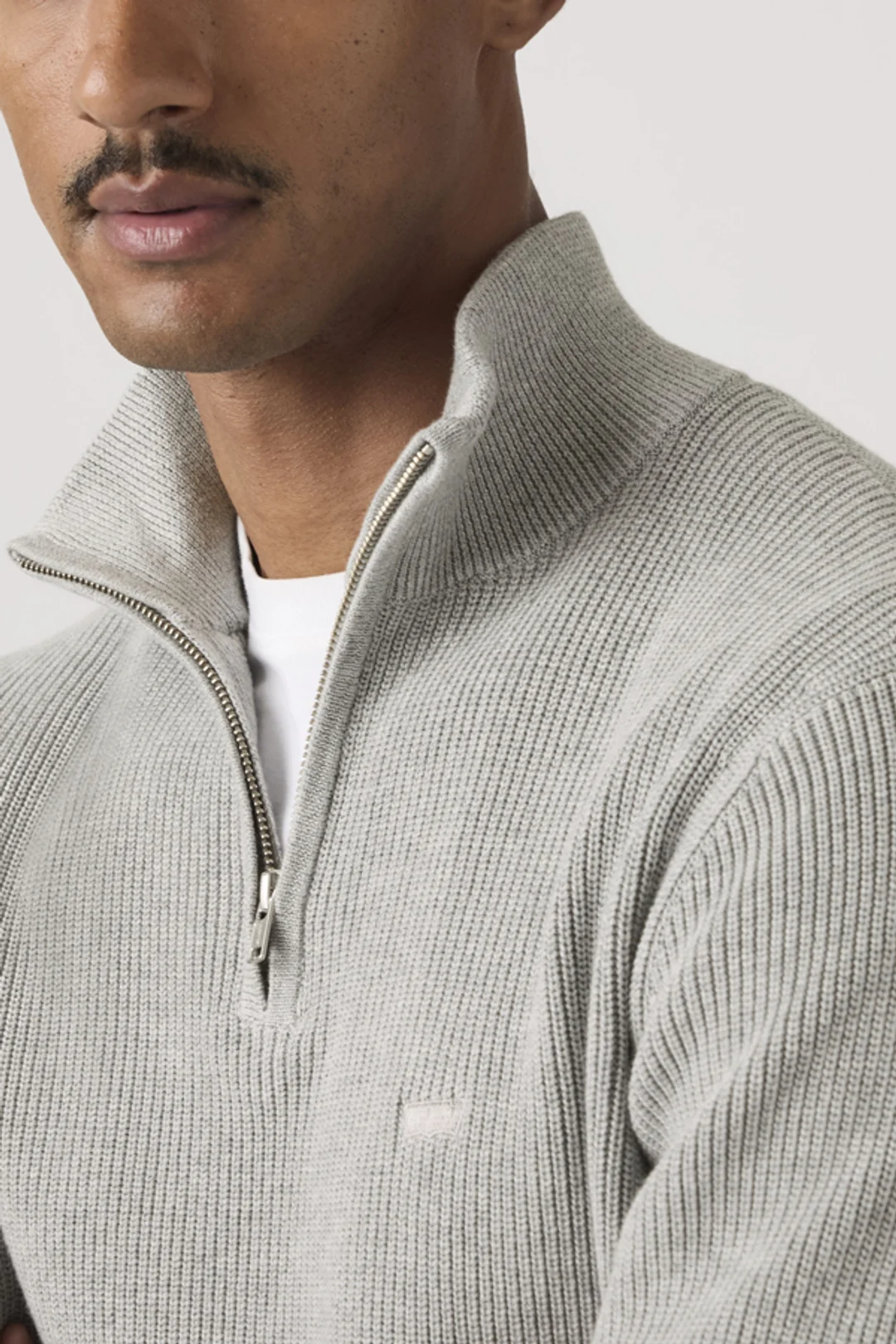 Levi's Sweat 1/4 Zip Housemark - Homme - Vert / Duffel Bag Heather Green - 2XL - 2