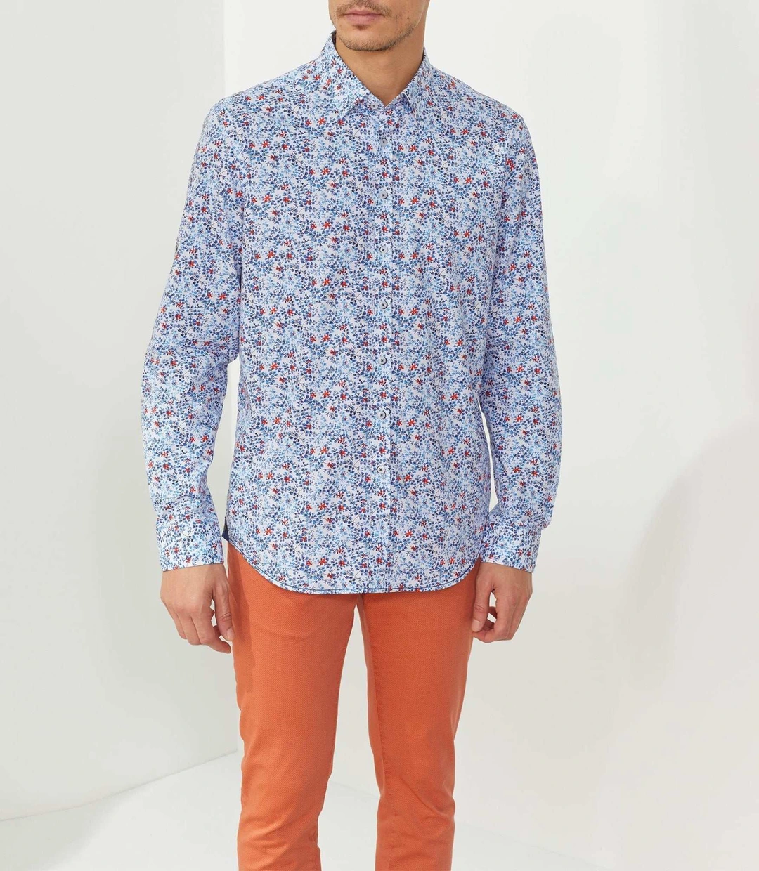 IZAC - Chemise casual bleu ''Tiano''