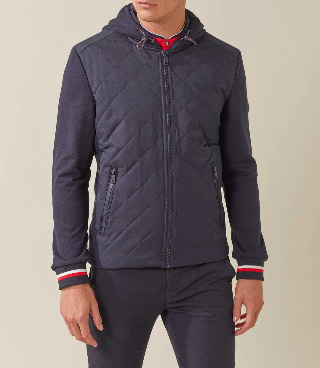 IZAC - Sweat pull zippé marine