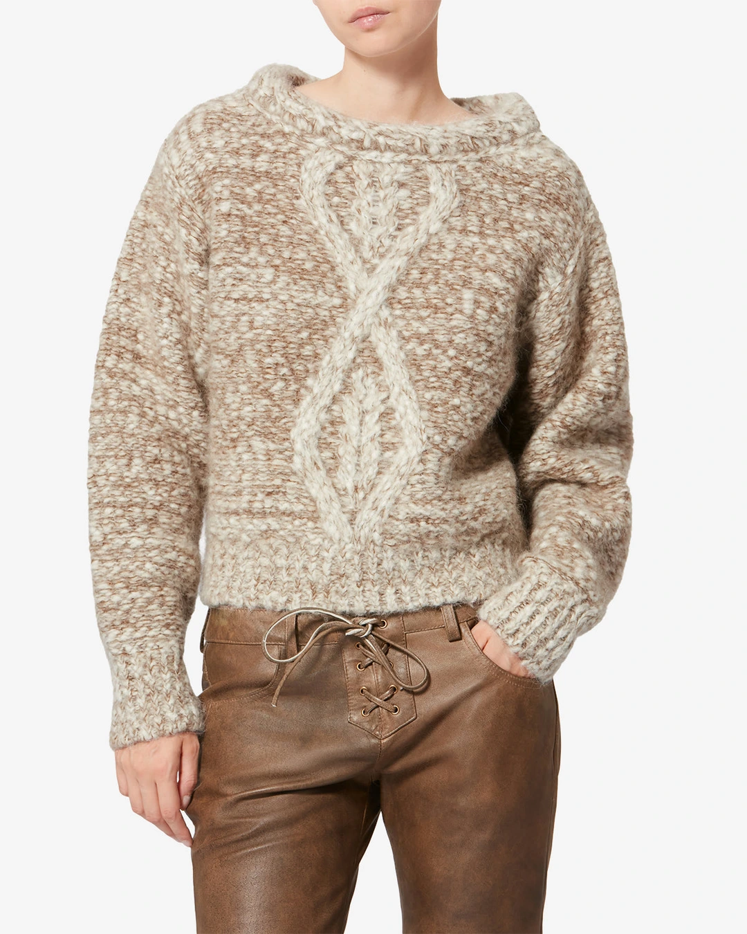 Pull Dorota - Femme - Écru-bronze - Taille 40 - 5