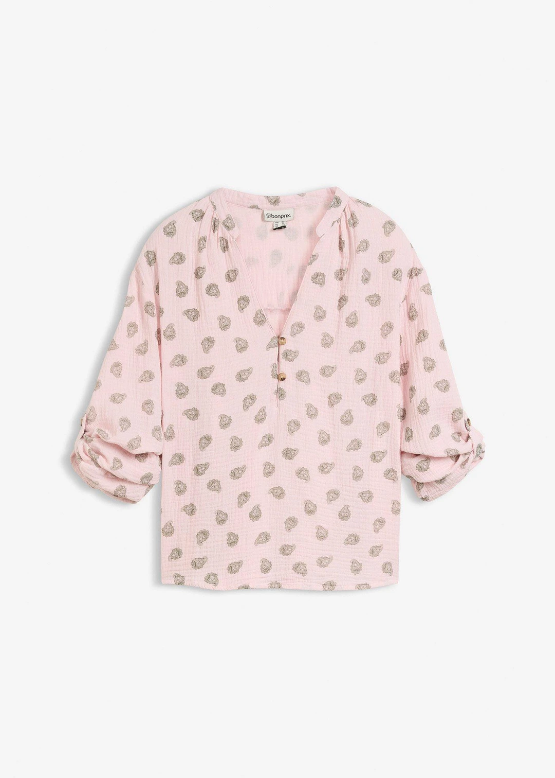 Blouse légère et oversize en gaze de coton