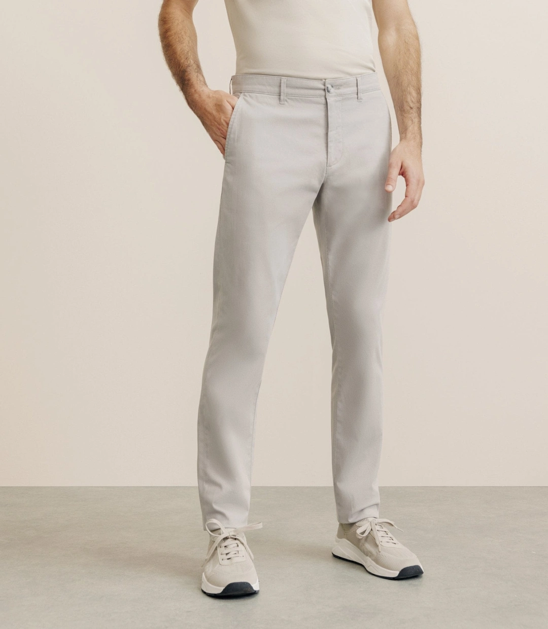 IZAC - Pantalon imprimé mastic