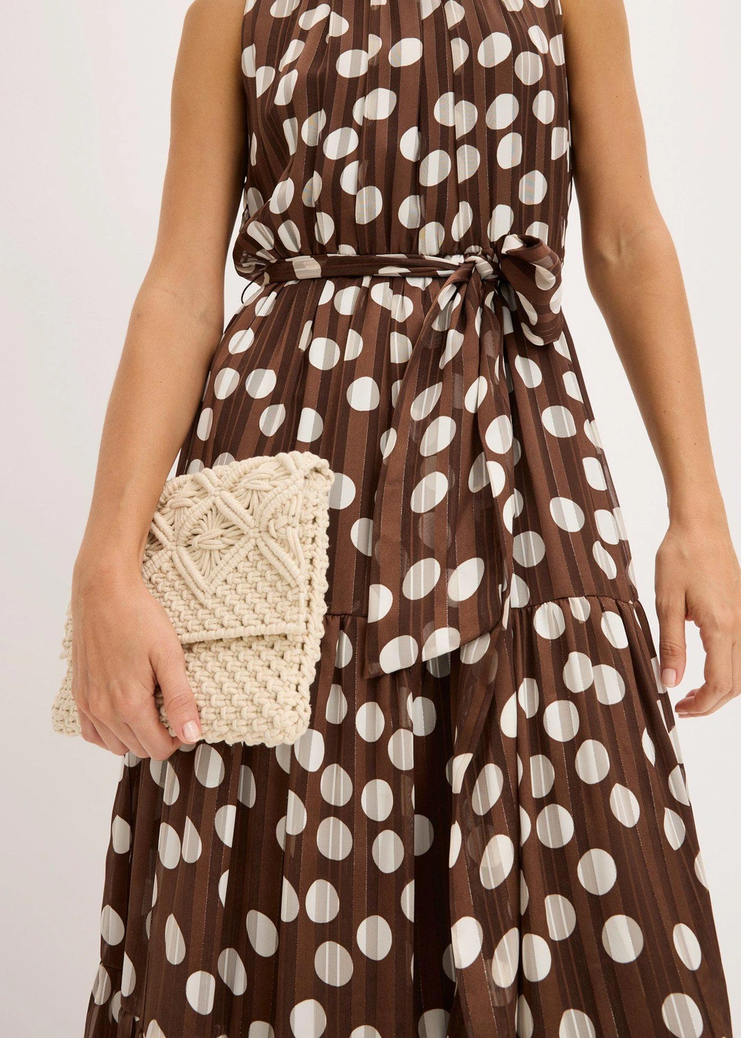 Robe en mousseline avec fil brillant - 3