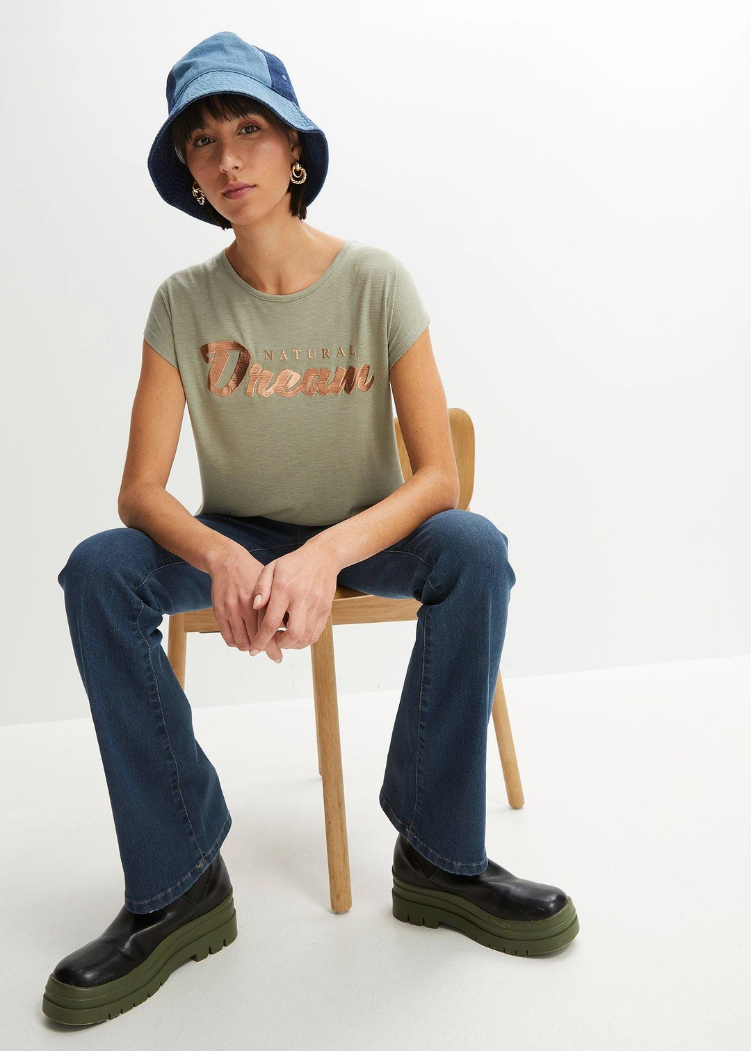T-shirt long en viscose mélangée - 2
